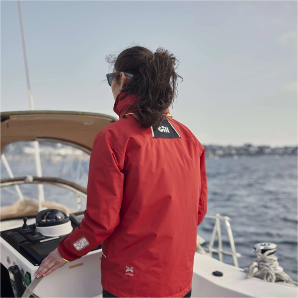 2026 Gill Womens OS3 Coastal Sailing Jacket OS33JW - Red